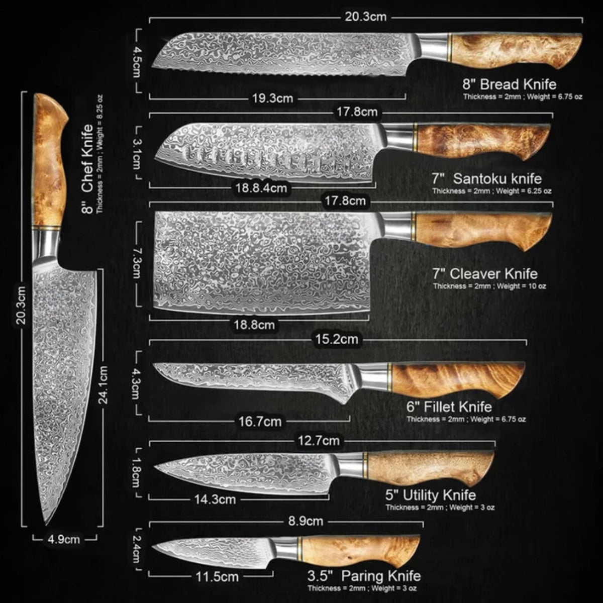 HINOKI COLLECTION - Japanese Kitchen Knives